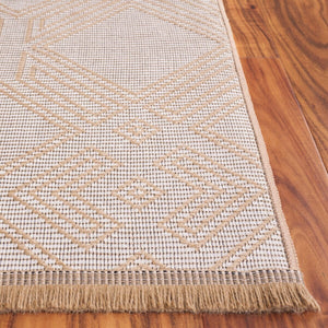 Safavieh Aspect 456 Power Loomed 50% Cotton, 47% Jute, 3% Polyester Natural Fiber Rug Ivory / Natural APE456A-8