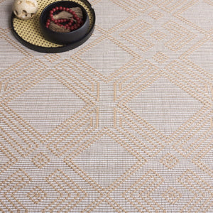 Safavieh Aspect 456 Power Loomed 50% Cotton, 47% Jute, 3% Polyester Natural Fiber Rug Ivory / Natural APE456A-8