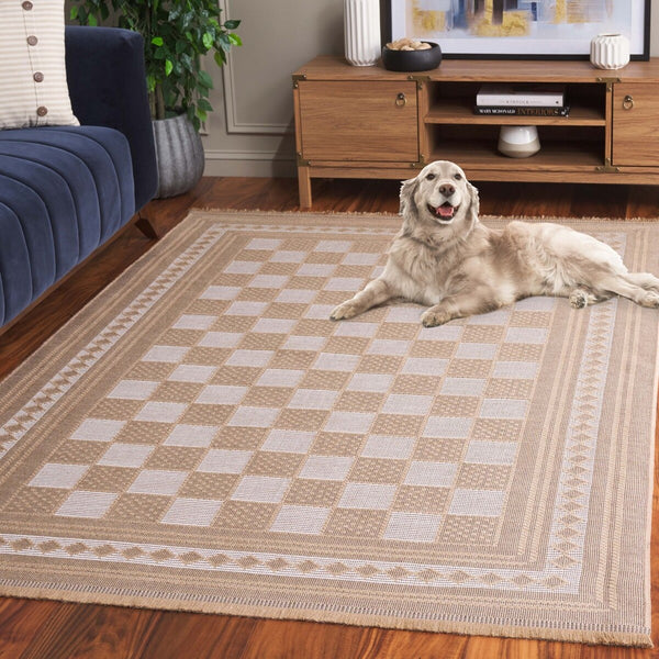 Safavieh Aspect 458 Power Loomed Natural Fiber Rug Natural / Ivory 8'-6" x 12'