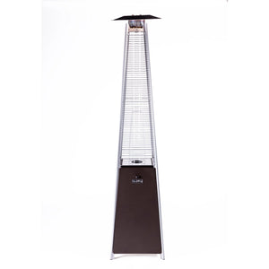 Origins Apex Pyramid Propane Patio Heater with Glass Flame Tube and 40000 Btu Output OH-GTM