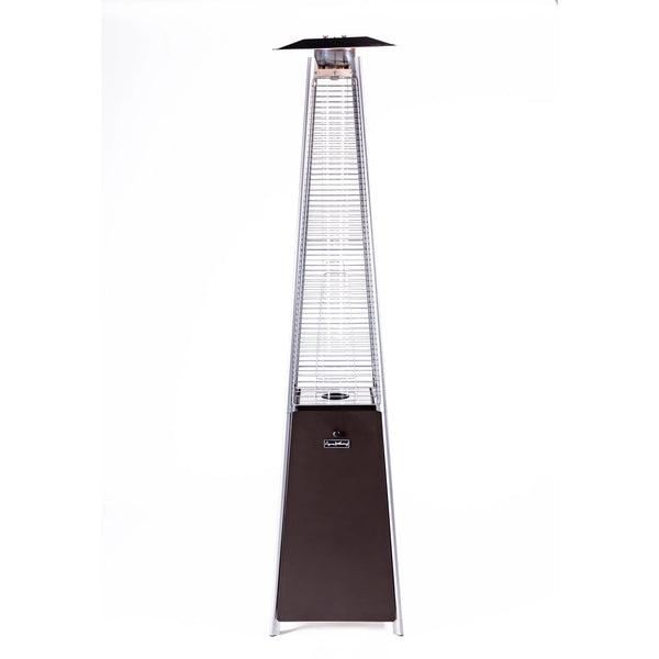 Origins Apex Pyramid Propane Patio Heater with Glass Flame Tube and 40000 Btu Output OH-GTM