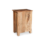 Christopher Knight Home® - Noble House - Laveer Boho Handcrafted Wooden Side Table with Drawer, Distressed Paint