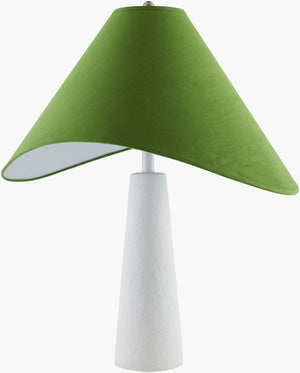 Surya Apuila Arts and Crafts Table Lamp with Felt Cotton Metal Shade for Warm Ambient Glow API-002