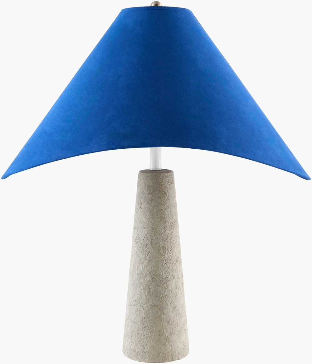 Livabliss Apuila Arts and Crafts Metal Base Table Lamp with Warm Fabric Shade for Side Tables API-007