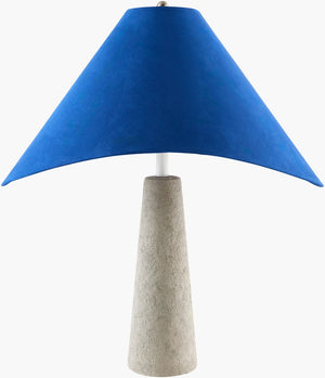 Livabliss Apuila Arts and Crafts Metal Base Table Lamp with Warm Fabric Shade for Side Tables API-007