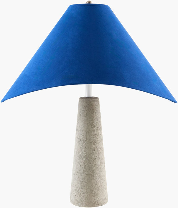 Livabliss Apuila Arts and Crafts Metal Base Table Lamp with Warm Fabric Shade for Side Tables API-007