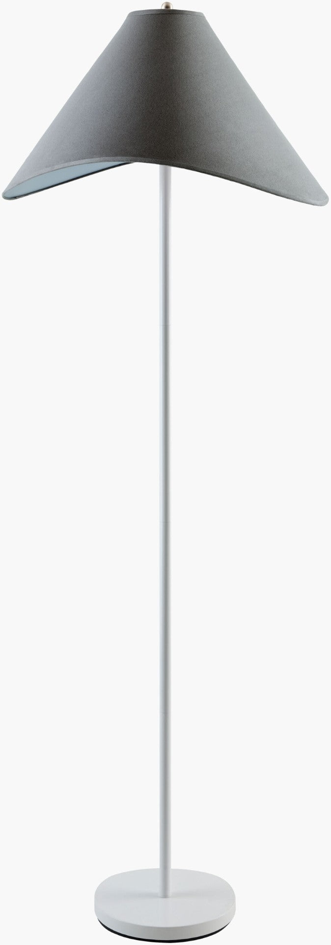 Livabliss Apuila Arts and Crafts Tall Floor Lamp with Felt Woven Textile Shade for Living Rooms API-014
