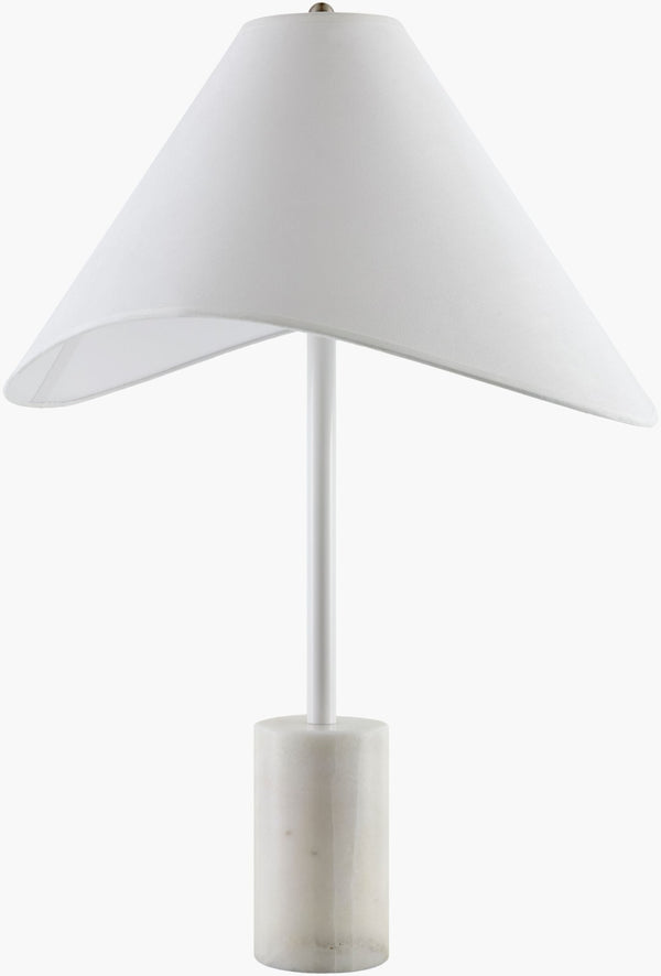 Livabliss Apuila Arts and Crafts Accent Table Lamp with Felt Cotton Metal Shade for Side Tables API-025