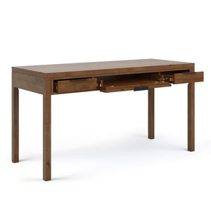 English Elm Hollander Desk - Handcrafted Solid Wood In Medium Saddle Brown With Practical Storage & Timeless Style B136P158688