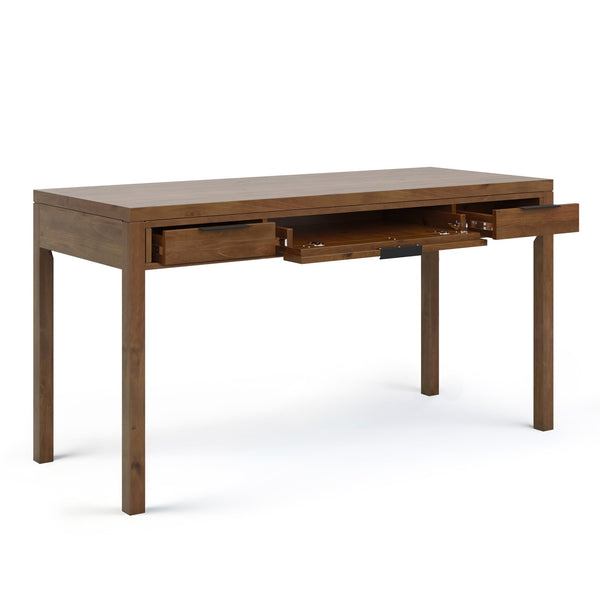 English Elm Hollander Desk - Handcrafted Solid Wood In Medium Saddle Brown With Practical Storage & Timeless Style B136P158688