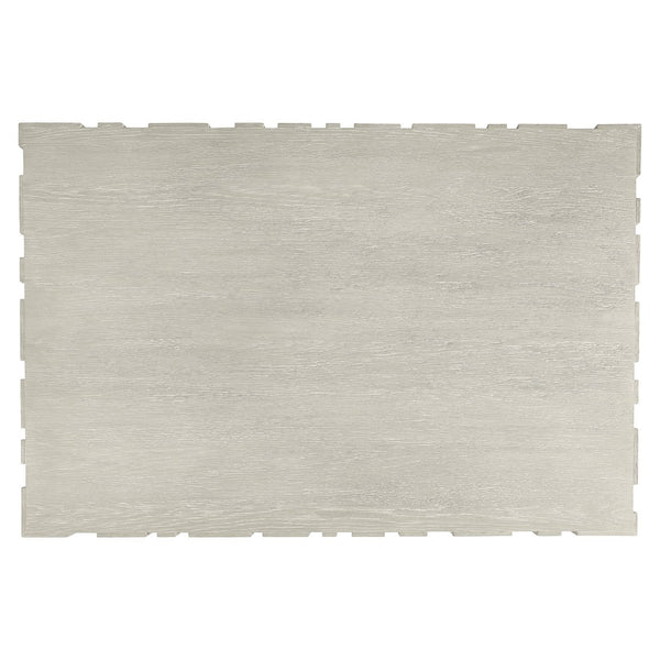 Bernhardt Bernhardt Wire-Brushed Oak Tempo Cocktail Table With Geometric Vertical Panels, Casters, Larza Finish 346014