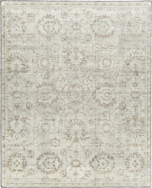 Surya April Handmade 2' X 3' Rug - Exquisite Hand-knotted Cotton & Wool Blend For Modern Home Decor Dark Brown Wool Apl2300-23