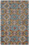 Safavieh Aspen 273 Hand Tufted Bohemian Rug Blue / Gold 9' x 9' Square