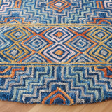 Safavieh Aspen 273 Hand Tufted Bohemian Rug Blue / Gold 9' x 9' Square