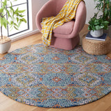 Safavieh Aspen 273 Hand Tufted Bohemian Rug Blue / Gold 9' x 9' Square