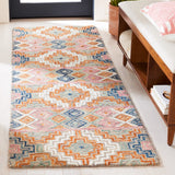 Safavieh Aspen 279 Hand Tufted Bohemian Rug Orange / Fuchsia 9' x 9' Square