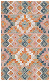 Safavieh Aspen 279 Hand Tufted Bohemian Rug Orange / Fuchsia 9' x 9' Square