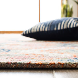 Safavieh Aspen 279 Hand Tufted Bohemian Rug Orange / Fuchsia 9' x 9' Square