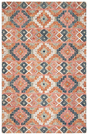 Safavieh Aspen 279 Hand Tufted Bohemian Rug Orange / Fuchsia 9' x 9' Square