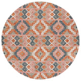 Safavieh Aspen 279 Hand Tufted Bohemian Rug Orange / Fuchsia 9' x 9' Square