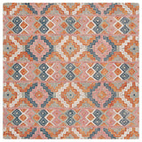 Safavieh Aspen 279 Hand Tufted Bohemian Rug Orange / Fuchsia 9' x 9' Square