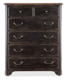 Americana Six-Drawer Chest Black Americana Collection 7050-90010-89 Hooker Furniture