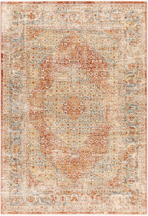 Livabliss Aspendos Traditional Machine Woven Polyester Area Rug with High Low Pile Texture APS2301-1014
