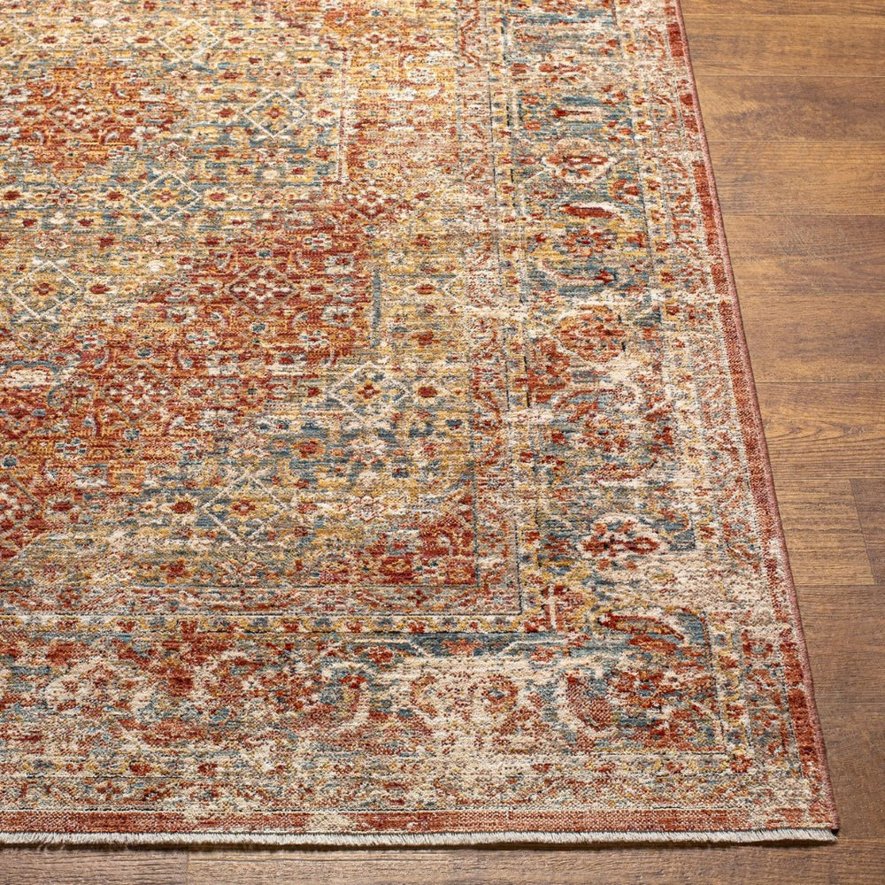 Livabliss Aspendos Traditional Machine Woven Polyester Area Rug with High Low Pile Texture APS2301-1014