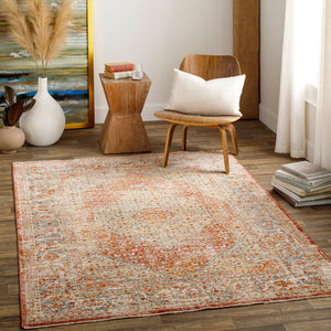 Livabliss Aspendos Traditional Machine Woven Polyester Area Rug with High Low Pile Texture APS2301-1014