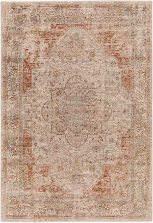 Livabliss Aspendos Machine Woven Polyester Area Rug Turkish Traditional Pattern for Living Rooms Light Gray, Rus 9' x 12'2" APS2305-9122