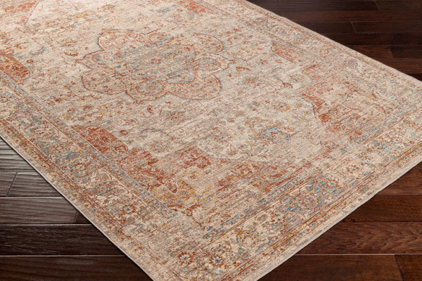 Livabliss Aspendos Machine Woven Polyester Area Rug Turkish Traditional Pattern for Living Rooms Light Gray, Rus 9' x 12'2" APS2305-9122