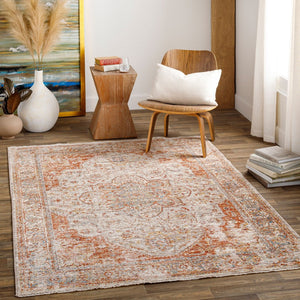 Livabliss Aspendos Machine Woven Polyester Area Rug Turkish Traditional Pattern for Living Rooms Light Gray, Rus 9' x 12'2" APS2305-9122