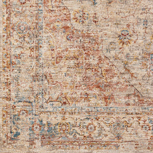 Livabliss Aspendos Machine Woven Polyester Area Rug Turkish Traditional Pattern for Living Rooms Light Gray, Rus 9' x 12'2" APS2305-9122