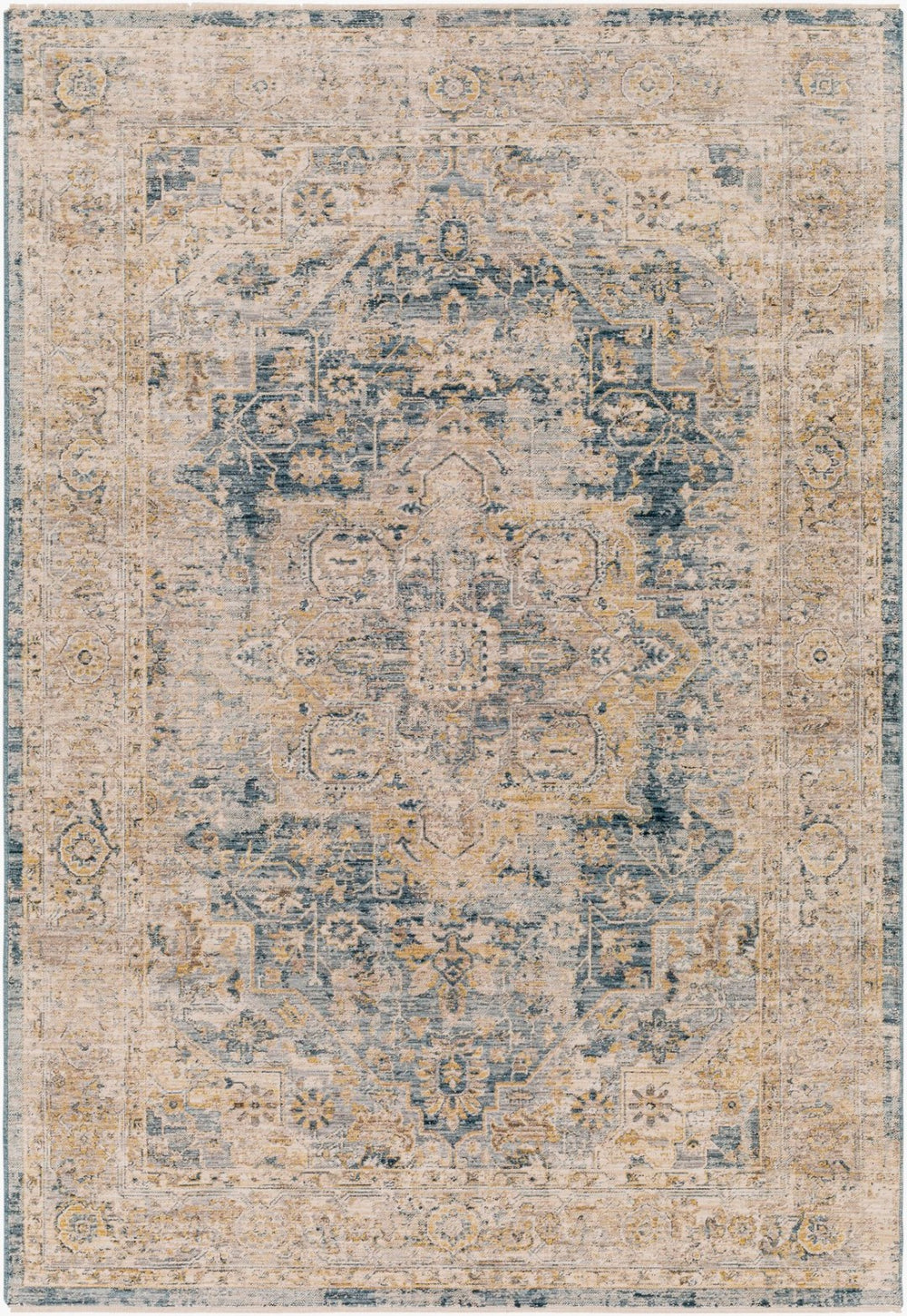 Livabliss Aspendos Traditional Machine Woven Polyester Accent Rug for Entryway or Beside Bed Ivory, Tan 2'7" x 3'11" APS2307-274