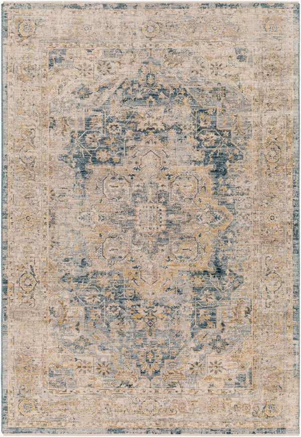 Livabliss Aspendos Traditional Machine Woven Polyester Accent Rug for Entryway or Beside Bed Ivory, Tan 2'7" x 3'11" APS2307-274