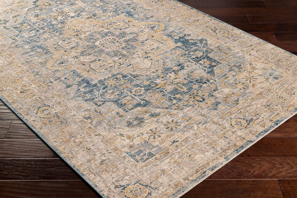 Livabliss Aspendos Traditional Machine Woven Polyester Accent Rug for Entryway or Beside Bed Ivory, Tan 2'7" x 3'11" APS2307-274