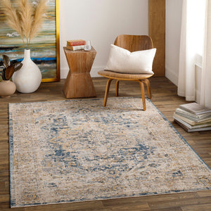 Livabliss Aspendos Traditional Machine Woven Polyester Accent Rug for Entryway or Beside Bed Ivory, Tan 2'7" x 3'11" APS2307-274