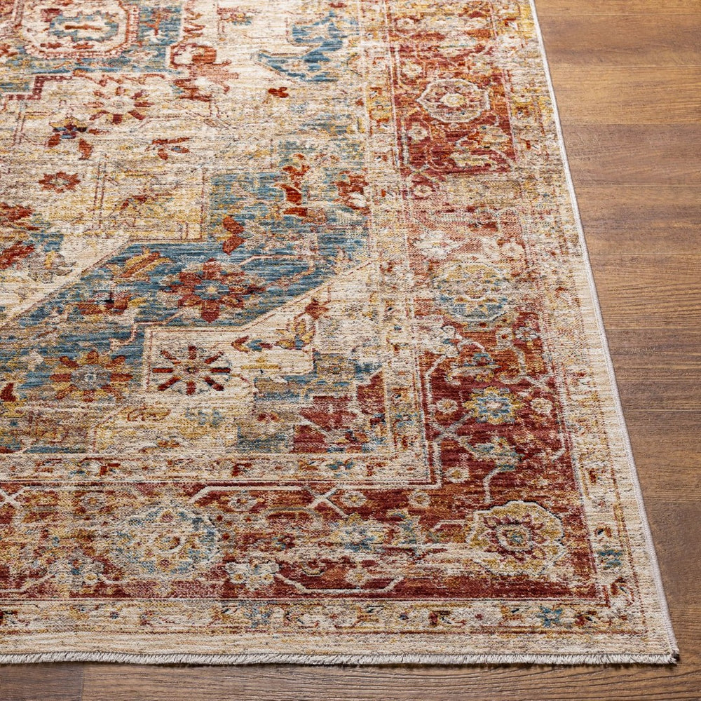 Livabliss Aspendos Machine Woven Polyester Runner Rug with Fringe Trim for Hallway Entryway APS2308-2773