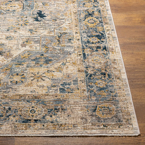 Livabliss Aspendos Machine Woven Polyester Rug with Fringe Low Pile Traditional Entryway Accent APS2310-274