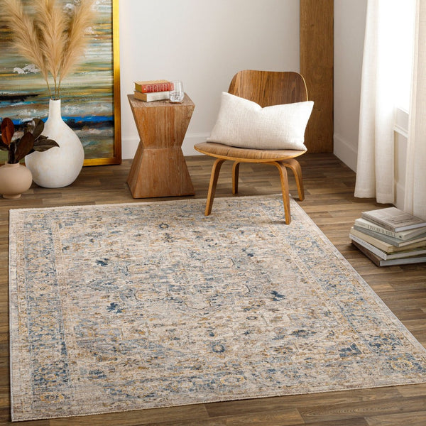 Livabliss Aspendos Machine Woven Polyester Rug with Fringe Low Pile Traditional Entryway Accent APS2310-274
