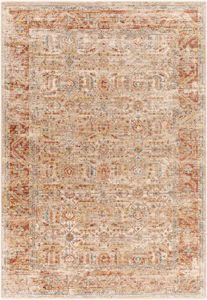 Livabliss Aspendos Traditional Medallion Area Rug Low Pile Polyester for Entryway or Bedroom APS2311-274