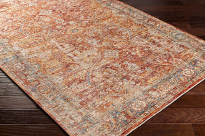 Livabliss Aspendos Geometric Runner Rug Turkish Woven Polyester Low Pile Hallway Accent Burgandy, Rust 9' x 12'2" APS2316-9122