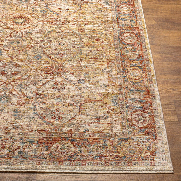 Livabliss Aspendos Traditional Turkish Geometric Runner Rug with Fringe for Hallway or Bedroom APS2317-2710