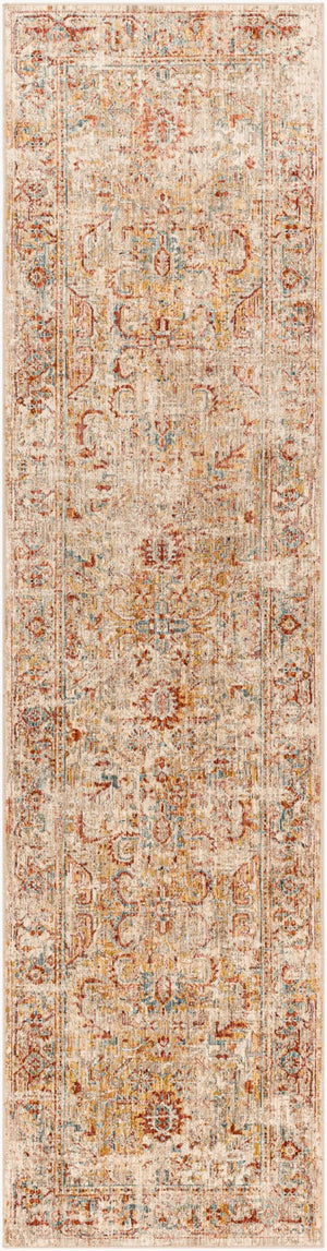 Livabliss Aspendos Geometric Runner Rug Machine Woven Polyester Fringe Hallway Entryway Accent APS2318-2710
