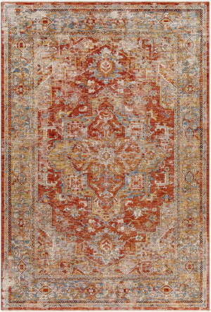 Livabliss Aspendos Turkish Machine Woven Polyester Area Rug with Fringe for Living Room APS2322-6796