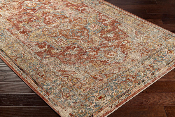 Livabliss Aspendos Turkish Machine Woven Polyester Area Rug with Fringe for Living Room APS2322-6796