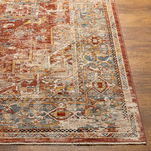 Livabliss Aspendos Turkish Machine Woven Polyester Area Rug with Fringe for Living Room APS2322-6796