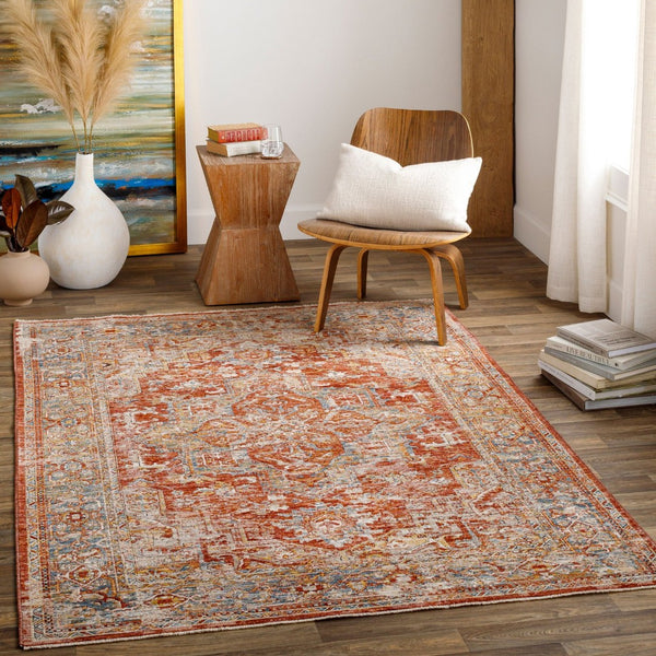 Livabliss Aspendos Turkish Machine Woven Polyester Area Rug with Fringe for Living Room APS2322-6796