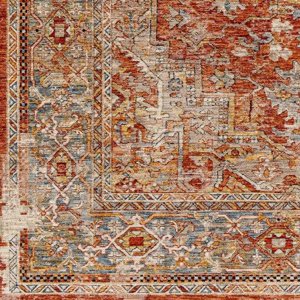Livabliss Aspendos Turkish Machine Woven Polyester Area Rug with Fringe for Living Room APS2322-6796