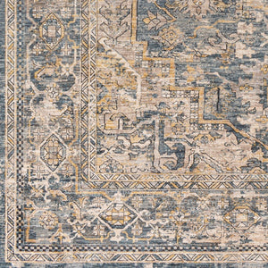 Livabliss Aspendos Medallion Area Rug Machine Woven Polyester Low Pile Traditional Living Room APS2323-1215
